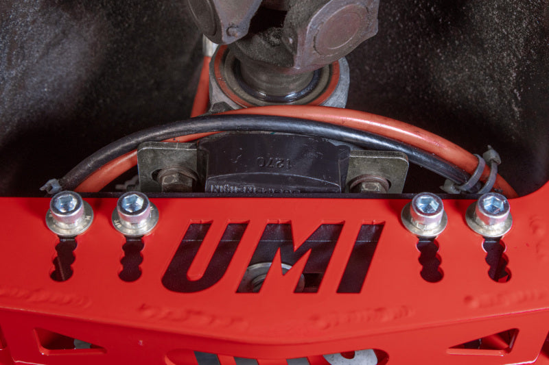UMI Performance 78-88 GM G-Body Modular Adjustable Transmission Crossmember - Black Crossmembers UMI Performance