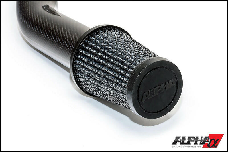 AMS Performance 2009+ Nissan GT-R R35 Alpha Carbon Fiber Intake Pipes for Stock Turbos Air Intake Components AMS