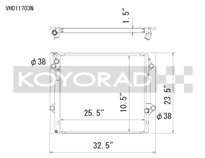 Koyorad 03-09 Toyota 4Runner/Lexus GX470 4.7l Aluminum Radiator - Off-Road Use Only Radiators Koyo