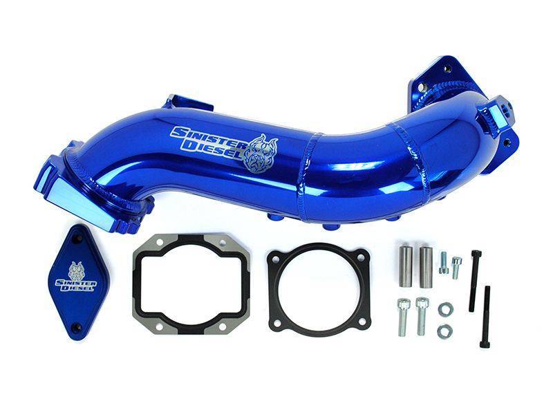 Sinister Diesel 11-15 Chevy Duramax LML Intake Bridge Intake Elbows Sinister Diesel