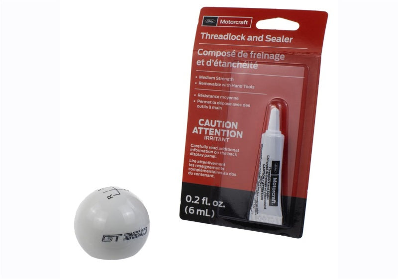 Ford Racing 15-19 Mustang GT350 White 6-Speed Shift Knob Shift Knobs Ford Racing