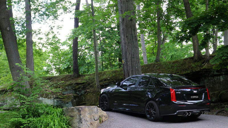 Corsa 2016-2019 Cadillac ATS-V 3.6T 4in Polished Sport Axle-Back Exhaust Axle Back CORSA Performance