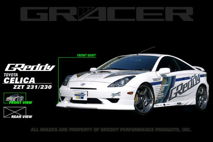 GReddy 03-05 Toyota Celica Front Lip Spoiler Lips & Splitters GReddy