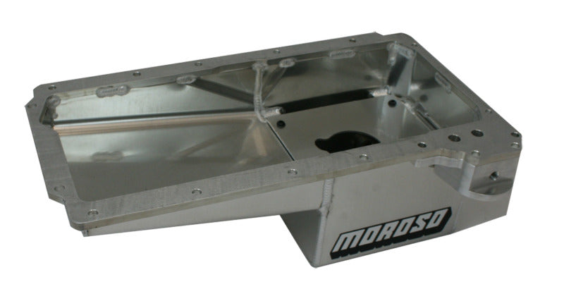 Moroso GM LS/02-15 COPO Camaro (w/Rear Sump) Fabricated Drag Race Baffled 7qt 7.5in Aluminum Oil Pan Oil Pans Moroso