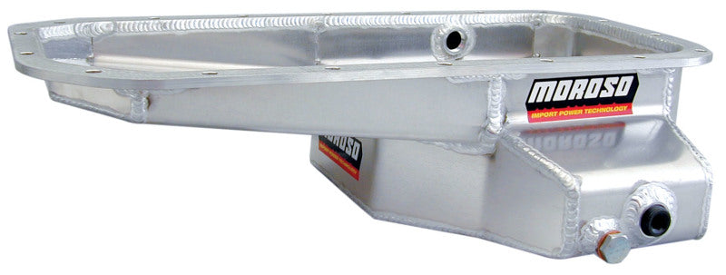 Moroso Toyota 3C/2T/2C/Swap Kicked Out Drag Race Baffled Wet Sump 6qt 5.25in Aluminum Oil Pan Oil Pans Moroso