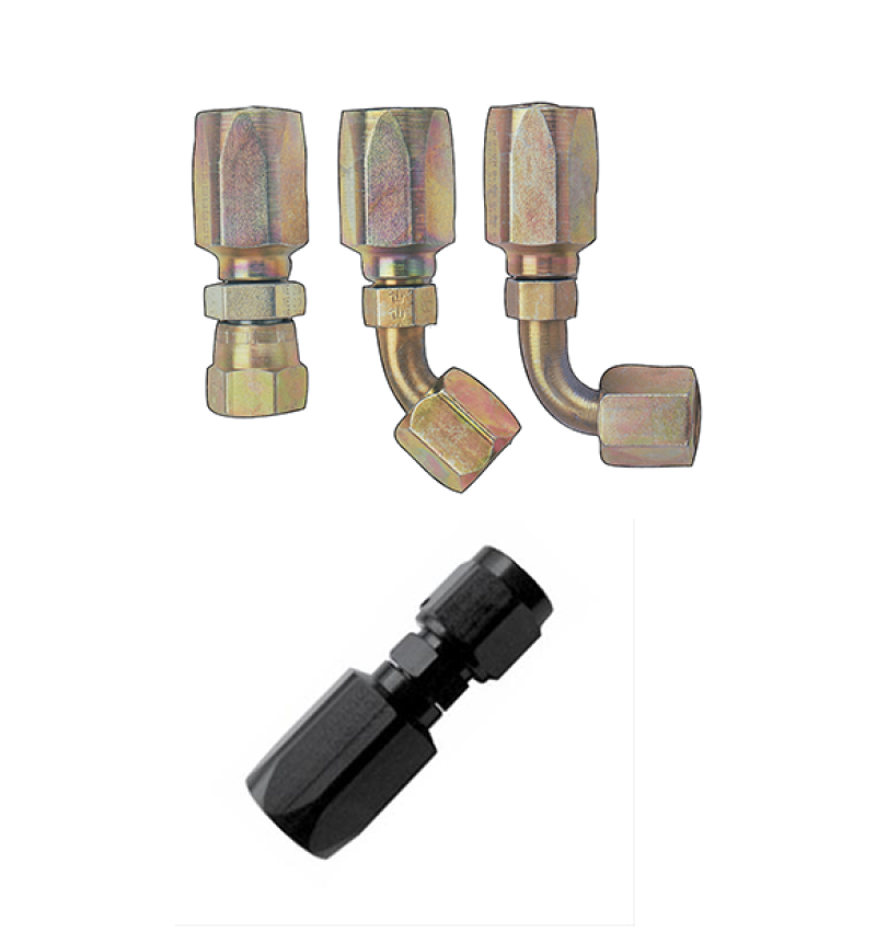 Fragola -10AN x 45 Degree Hose End - Power Steering Fittings Fragola