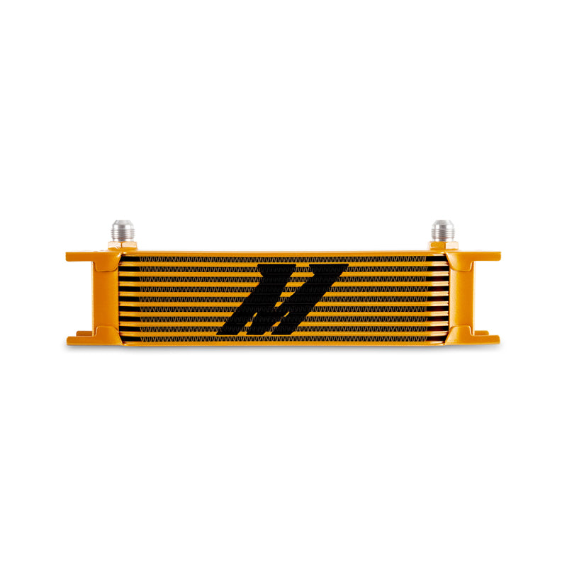 Mishimoto Universal -8AN 10 Row Oil Cooler - Gold Oil Coolers Mishimoto