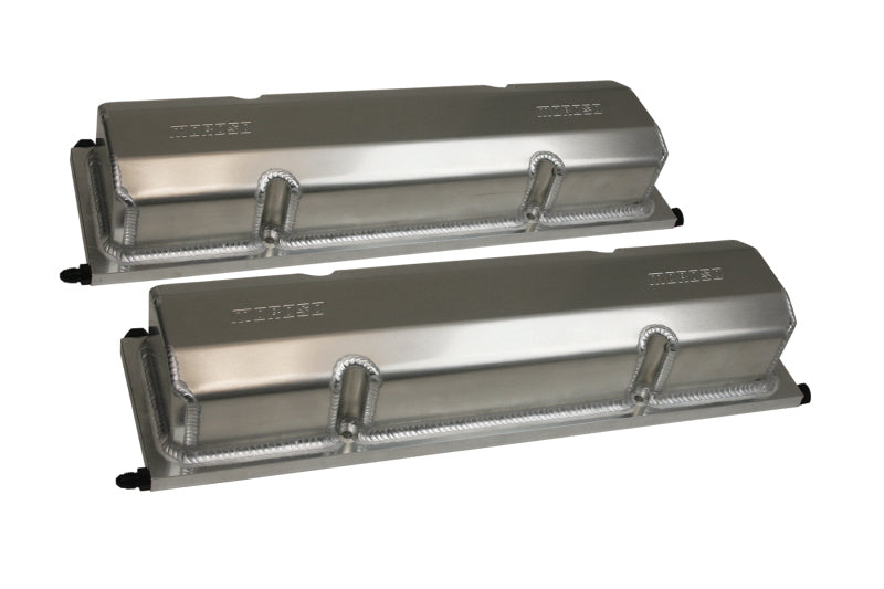Moroso Chevrolet Small Block (w/13 to 23 Degree Standard Heads) Valve Cover w/Oilers - Alum - Pair Valve Covers Moroso