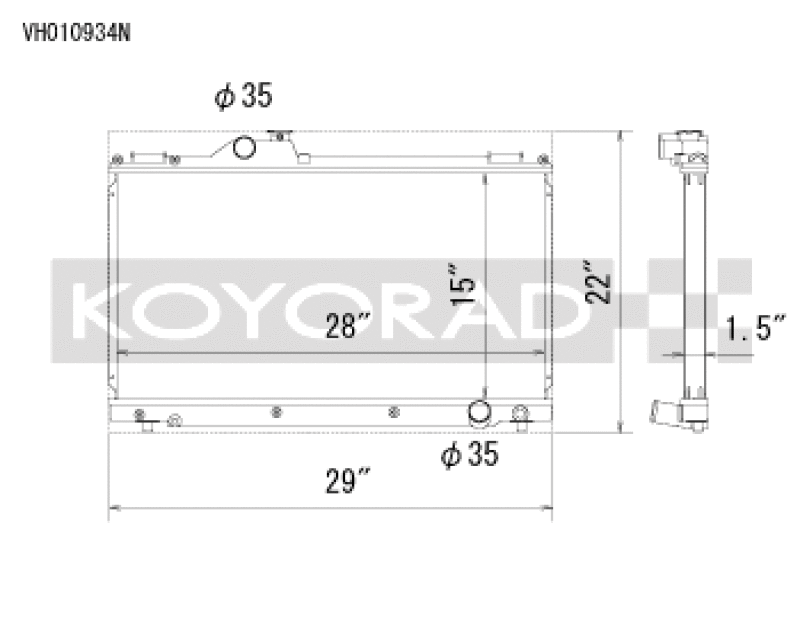 Koyorad 01-05 Lexus IS300 (w/ Manual Transmission) Racing Radiator Radiators Koyo