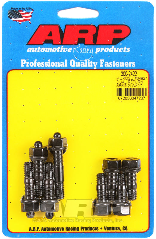 ARP Moroso 64927 dual return spring w/2in spacer plate pro series carb stud kit Rod Bolt Kits ARP