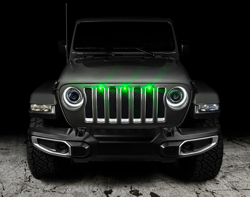 Oracle Pre-Runner Style LED Grille Kit for Jeep Wrangler JL - Green Light Strip LED ORACLE Lighting