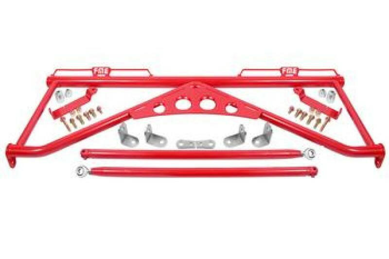 BMR 15-20 Ford Mustang Harness Bar - Red Harness Bars BMR Suspension