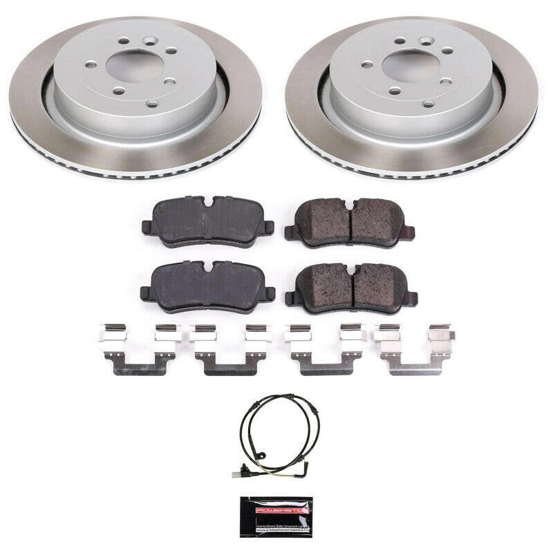 Power Stop 06-13 Land Rover Range Rover Sport Rear Semi-Coated Rotor Kit Brake Kits - Performance Blank PowerStop
