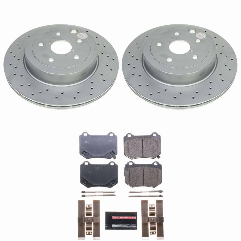 Power Stop 2024 Subaru WRX Rear Z23 Coated Brake Kit Brake Kits - Performance D&S PowerStop