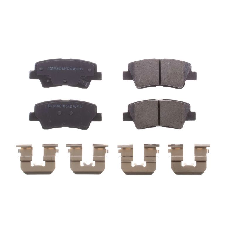Power Stop 12-19 Hyundai Accent Rear Z17 Evolution Ceramic Brake Pads w/Hardware Brake Pads - OE PowerStop