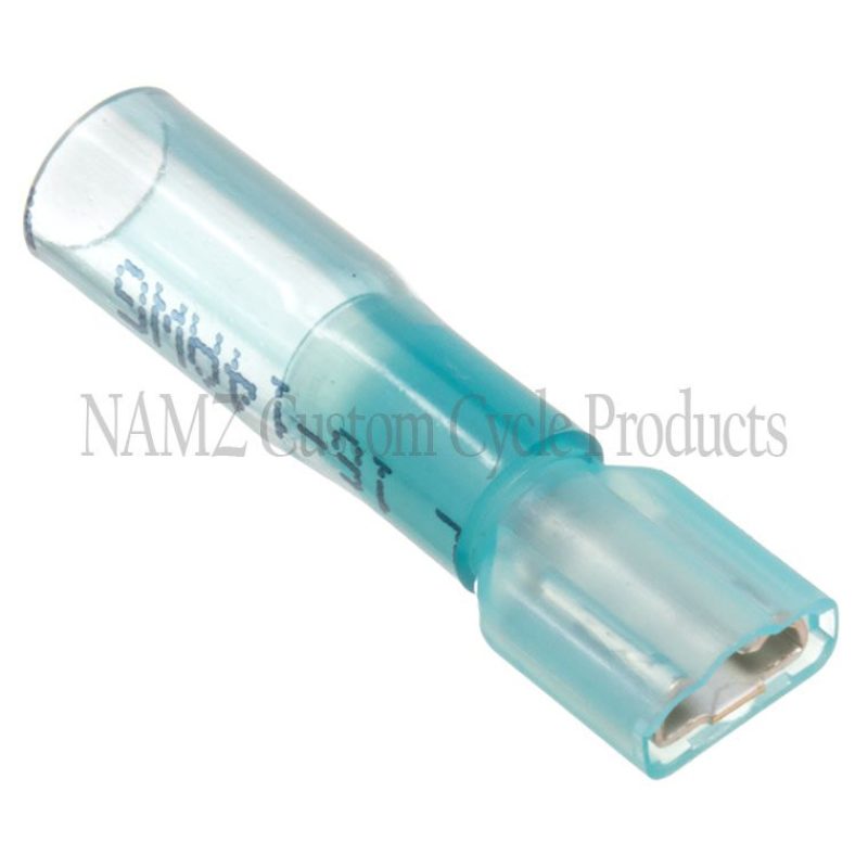 NAMZ Heat Sealable .25in. Female Quick Disconnect Terminals 16-14g (25 Pack) Wiring Connectors NAMZ