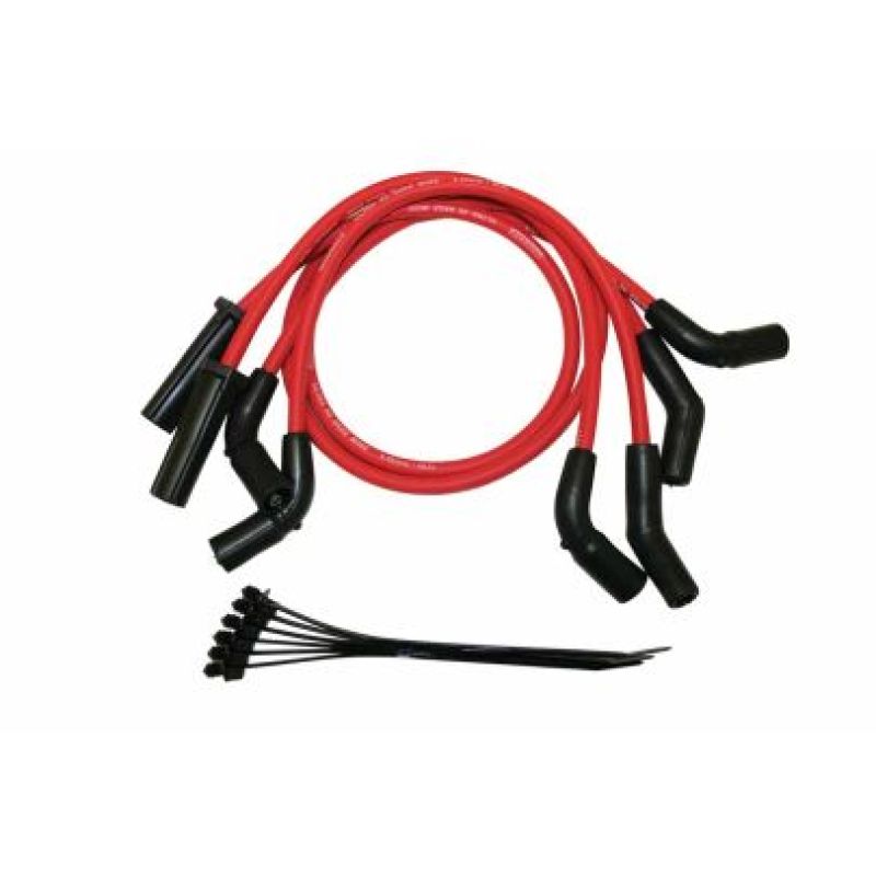 Moroso Harley-Davidson Milwaukee 8.65 Spiral Core Wire Set - Red Oil Separators Moroso
