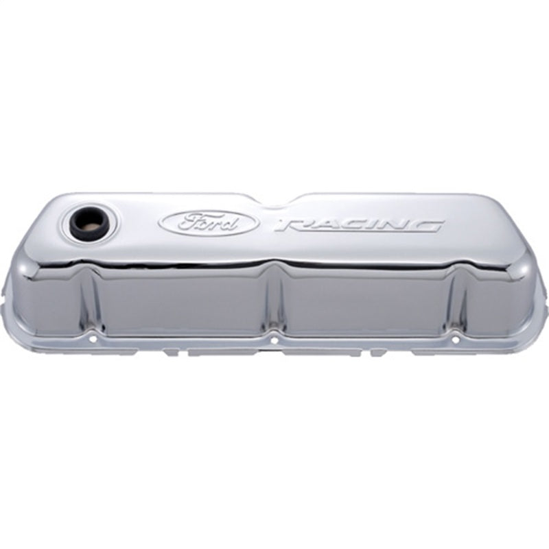 Ford Racing Embosses Logo Stamped Steel Valve Cover Chrome Valve Covers Ford Racing