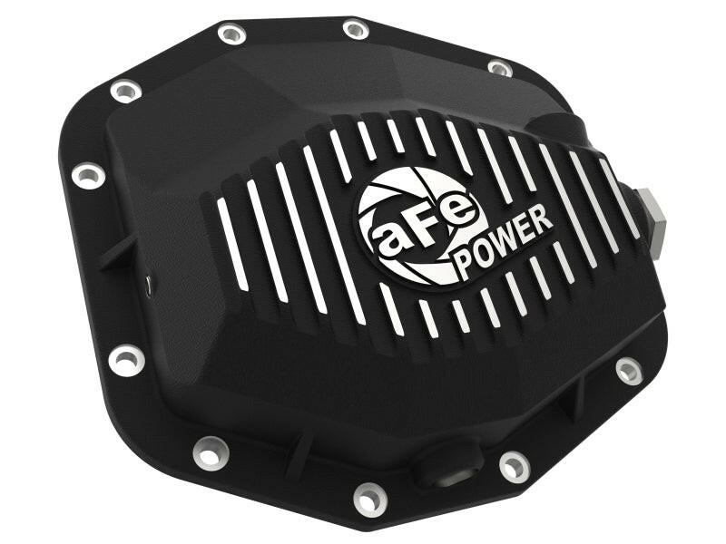 aFe POWER 21-22 Ram 1500 TRX Hemi V8 6.2L (sc) PRO Series Rear Differential Cover Black w/ Machined Diff Covers aFe