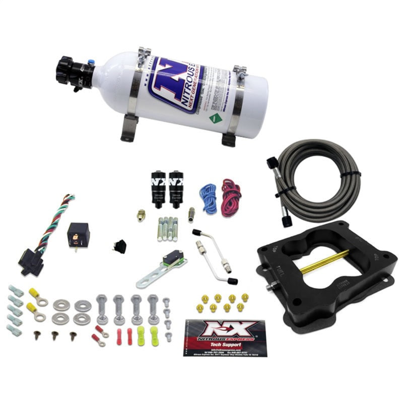 Nitrous Express Q-Jet/Holley Spread Bore Hitman Plus Nitrous Kit (50-200HP) w/5lb Bottle Nitrous Systems Nitrous Express
