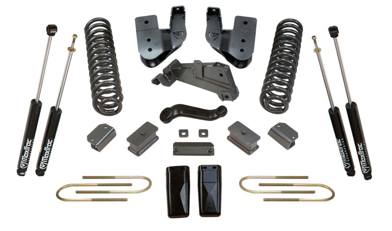 MaxTrac 13-18 RAM 3500 4WD 4in/1in MaxPro Coil Lift Kit w/Radius Arm Brkts & MaxTrac Shocks Suspension Arms & Components Maxtrac
