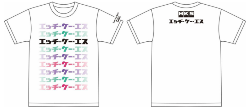 HKS T-SHIRT KATAKANA WHITE L Shirts HKS