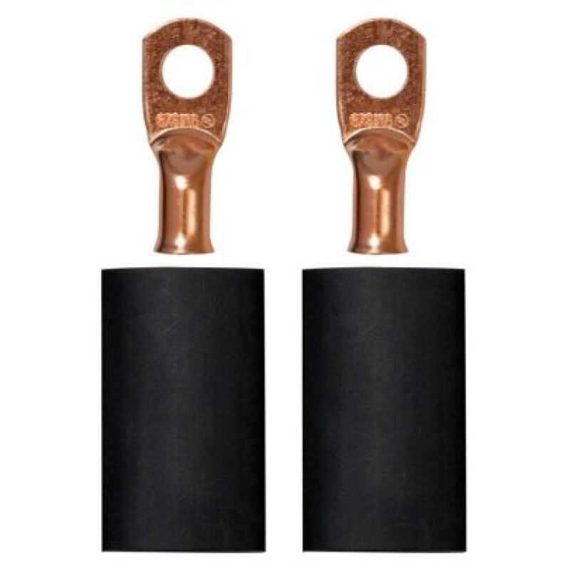 Moroso 5/16in Dia Stud 6 GA Wire Crimp/Solder Battery Cable Terminal Kit (2 Pack) Battery Accessories Moroso