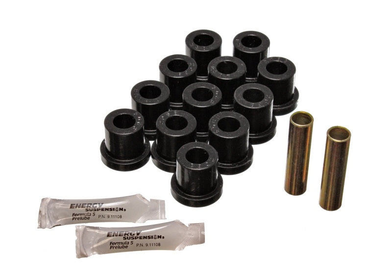 Energy Suspension 55 Chevy Bel Air Black Rear Leaf Spring Bushing Set Bushing Kits Energy Suspension