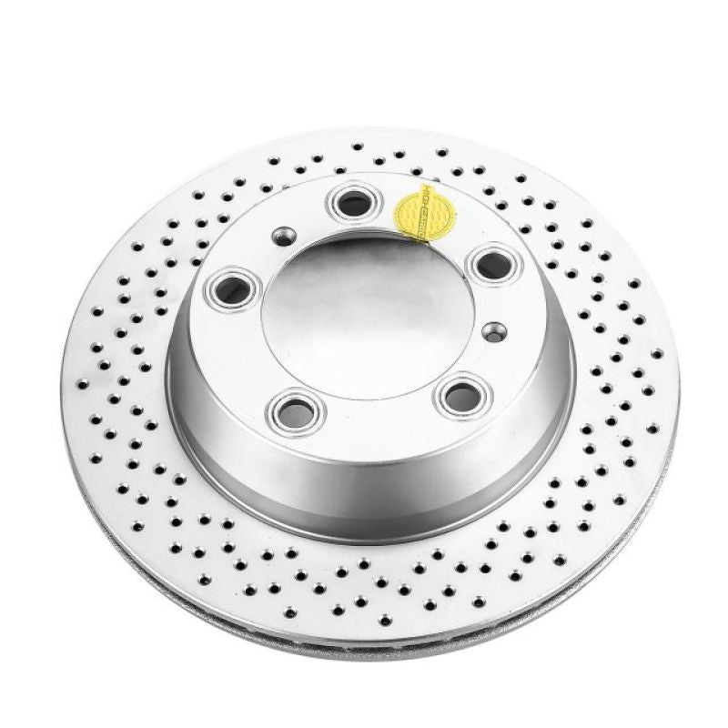 Power Stop 17-19 Porsche 718 Boxster Rear Evolution High Carbon Geomet Coated Rotor Brake Rotors - OE - Cryo PowerStop