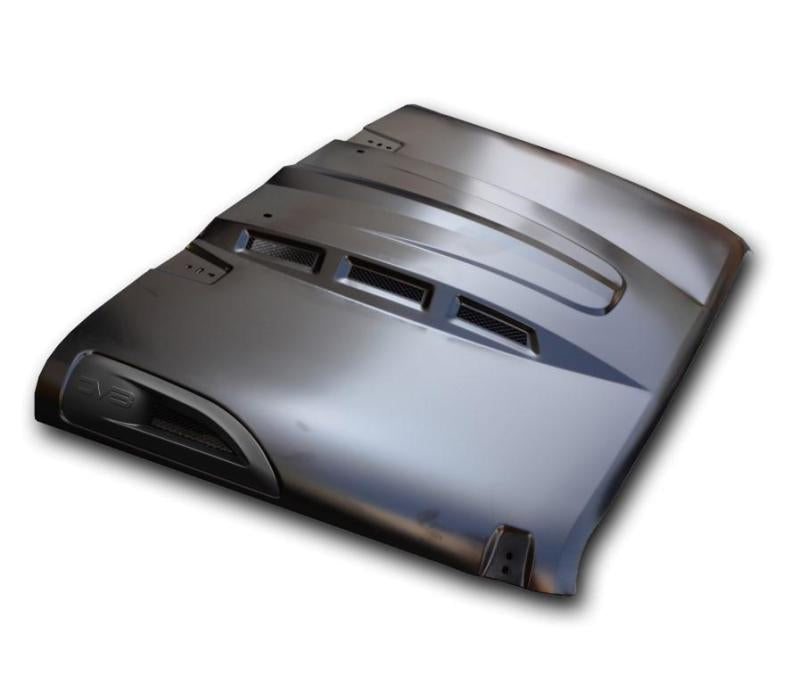DV8 Offroad 07-18 Jeep Wrangler JK Metal Heat Dispersion Hood - Primer Black Hoods DV8 Offroad
