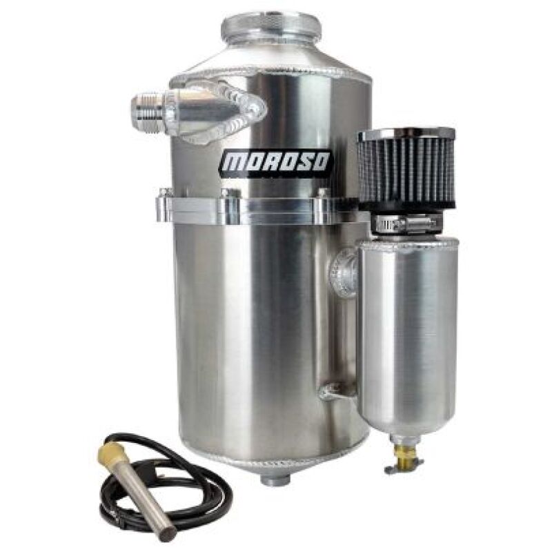 Moroso Drag Race 2 Pc 60/40 Split 16.5in Tall 7in Dia 7qt Dry Sump Tank Oil Catch Cans Moroso