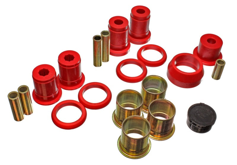 Energy Suspension 75-80 Chevy Monza Red Rear Control Arm Bushing Set w/ Thrust Washer Bushing Kits Energy Suspension