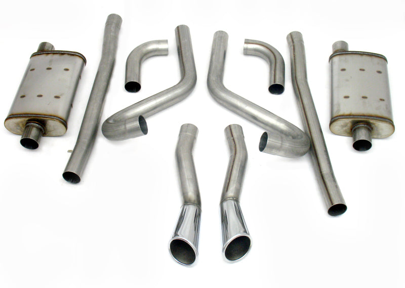 JBA 65-66 Ford Mustang 260-428 409SS Dual Through Rear Valance Header Back Exhaust Header Back JBA