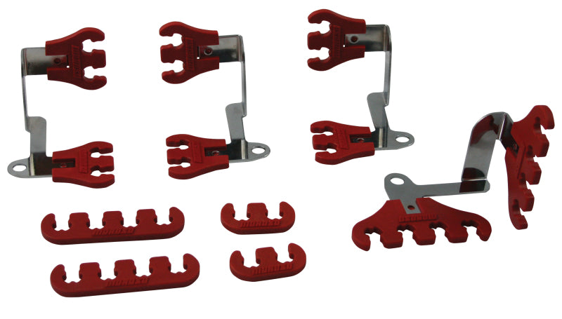 Moroso Chevrolet Small Block Ignition Super Look Wire Kit - 7-9mm - Red Wire Loom Moroso