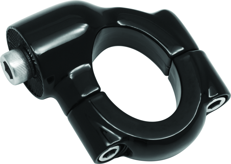 Kuryakyn Side Mount License Plate Holder Clamp Softail Models Gloss Black License Plate Relocation Kuryakyn