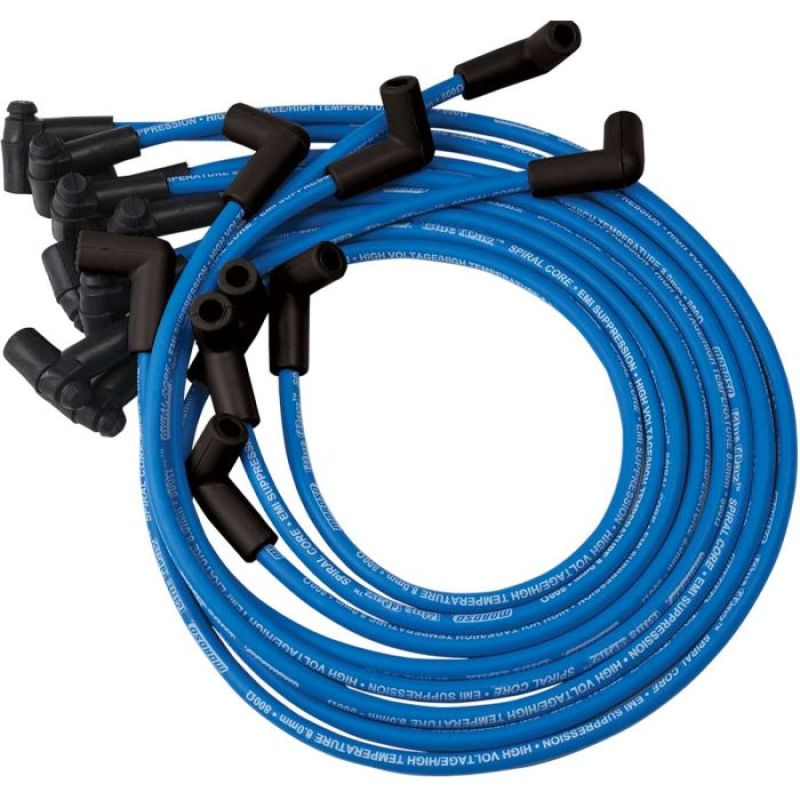 Moroso Custom Ignition Wire Set - Blue Max - Spiral Core Spark Plug Wire Sets Moroso