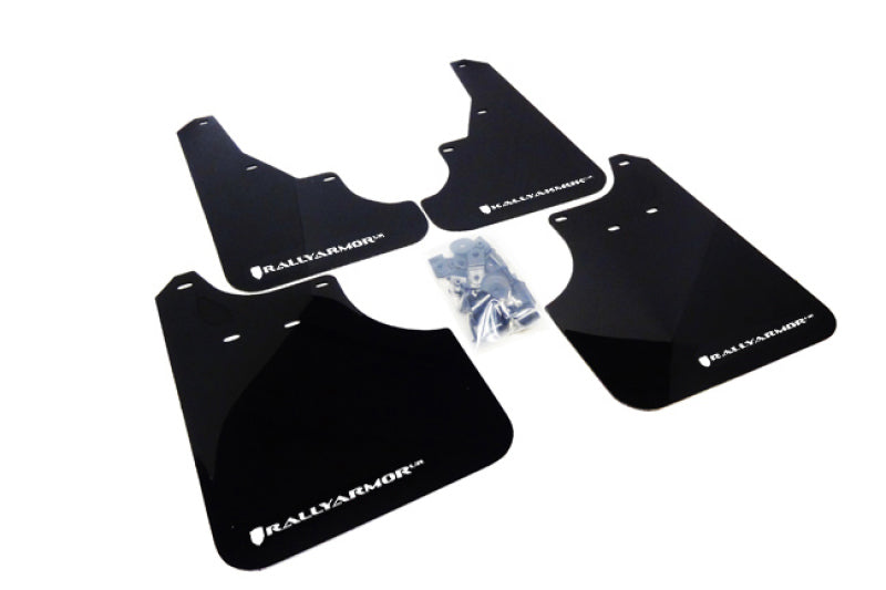 Rally Armor 09-13 Subaru Forester Black UR Mud Flap w/ White Logo Mud Flaps Rally Armor