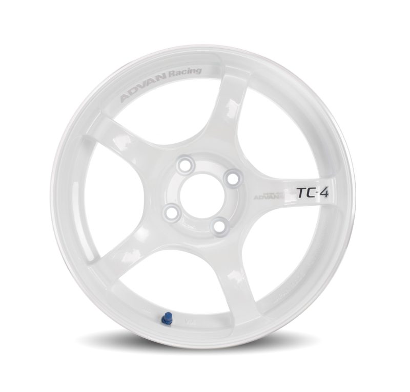 Advan TC4 16x8.0 +38 4x100 Racing White Metallic Wheel (No Ring) Wheels - Cast Advan