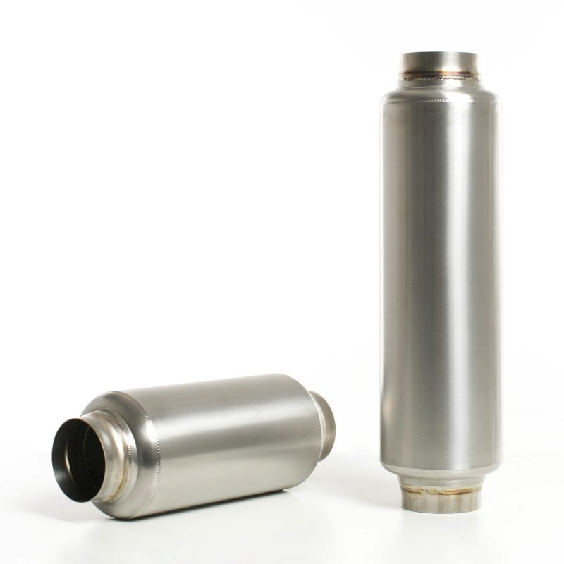 Ticon Industries 17in OAL 2.5in In/Out Ultralight Titanium Muffler Muffler Ticon