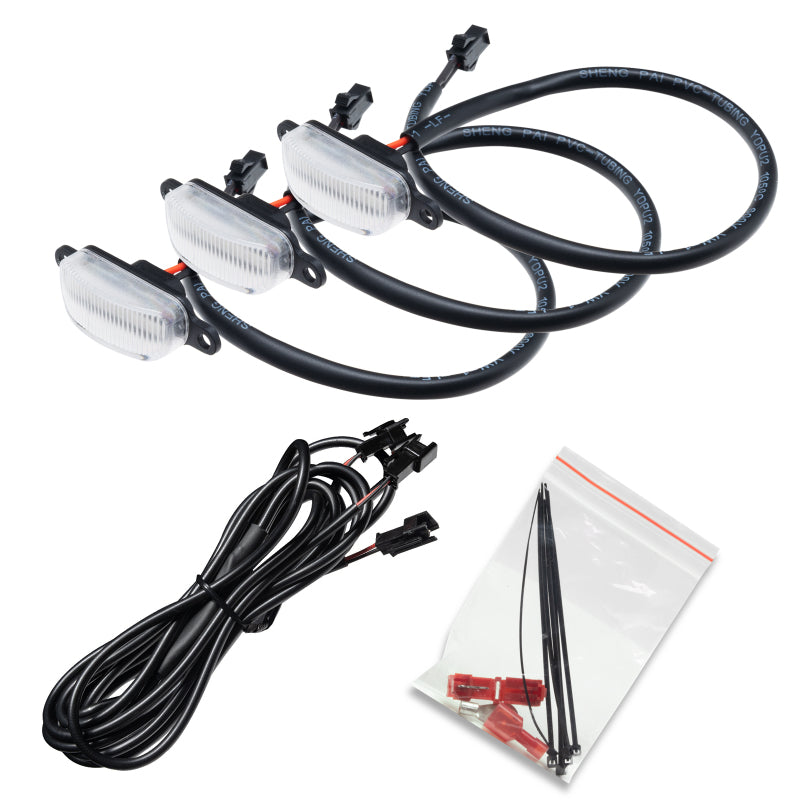 Oracle Universal Pre-Runner Style LED Grill Light Kit (New Style) - Amber w/Clear Lens Light Strip LED ORACLE Lighting