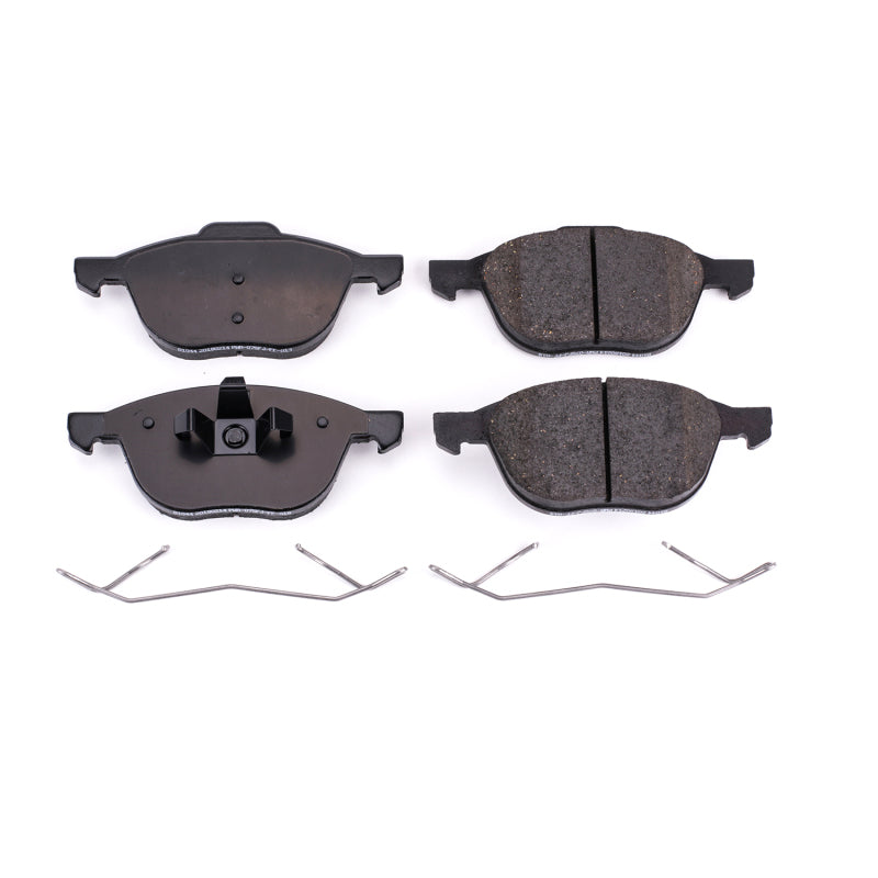 Power Stop 13-18 Ford C-Max Front Z17 Evolution Ceramic Brake Pads w/Hardware Brake Pads - OE PowerStop