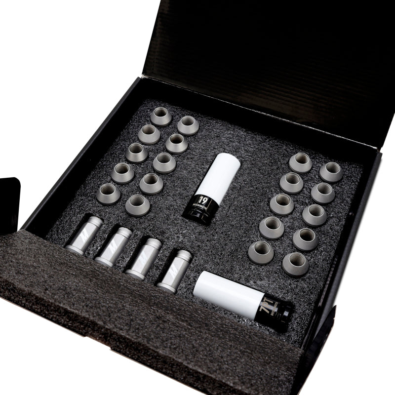 Mishimoto Steel Locking Lug Nuts M14x1.5 24pc Set Black Lug Nuts Mishimoto