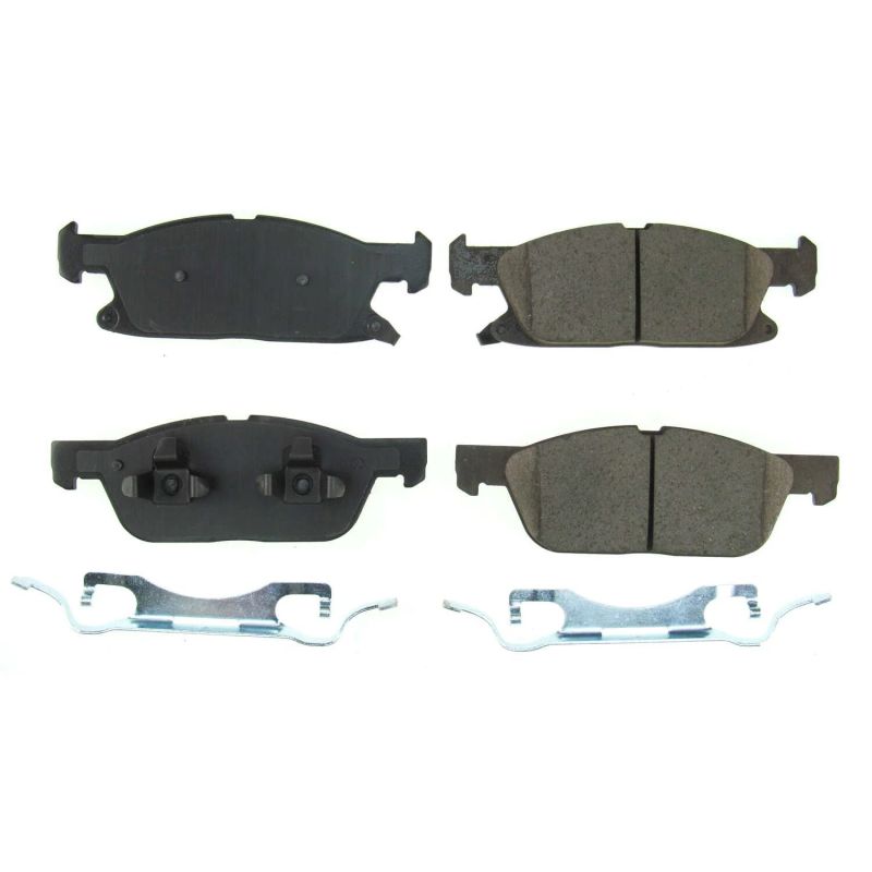Power Stop 2019 Ford Edge Front Z17 Evolution Ceramic Brake Pads w/Hardware Brake Pads - OE PowerStop