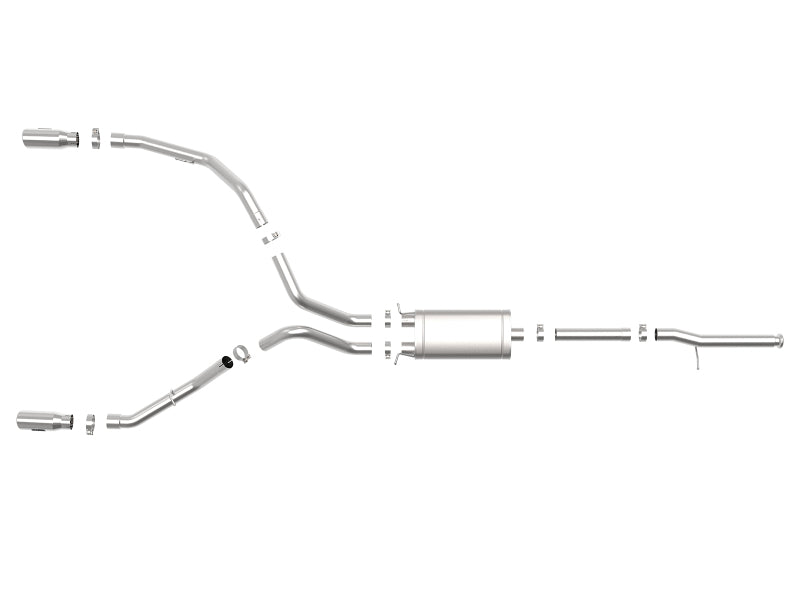 aFe Apollo GT Series 3 IN 409 SS Cat-Back Exhaust System w/ Polish Tip GM Sierra 1500 09-18 Catback aFe