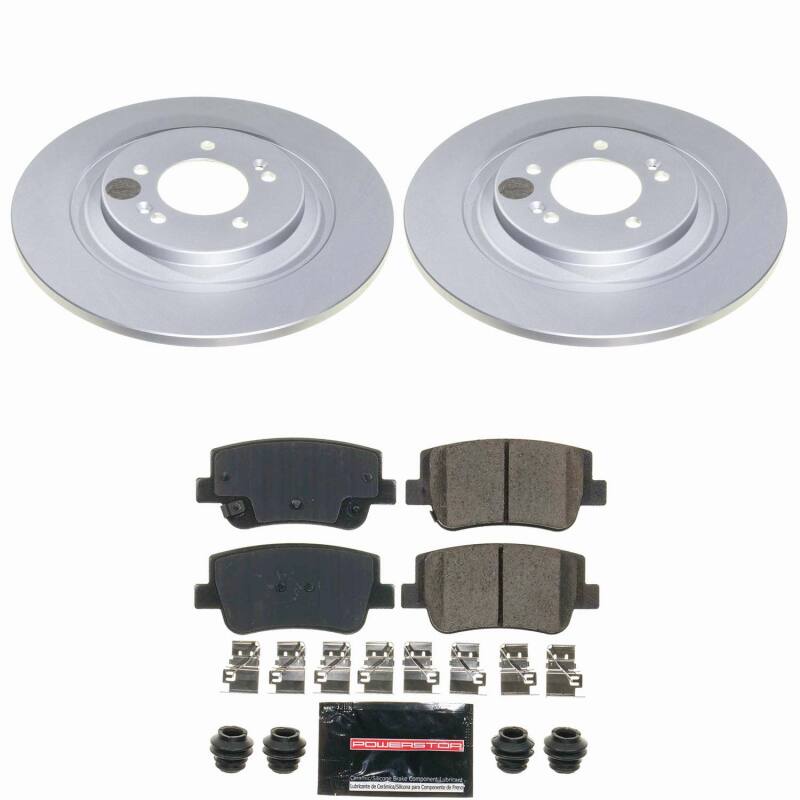 Power Stop 21-25 Hyundai Sonata Rear Z23 Coated Brake Kit Brake Kits - Performance D&S PowerStop