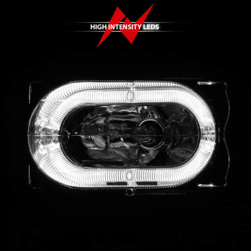 ANZO 88-98 Chevrolet C1500 Crystal Headlights Chrome Housing w/ Signal and Side Marker Lights Headlights ANZO