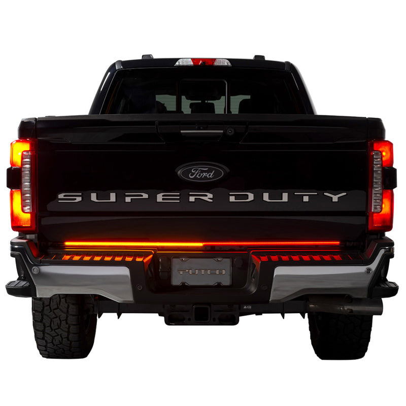Putco 23-24 Ford SuperDuty F-250 60In Direct Fit Blade Kit Tailgate Bars w/ LED Taillamps Light Tailgate Bar Putco