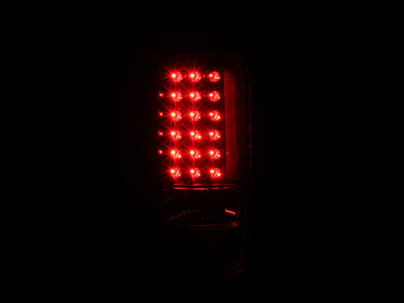 ANZO 1994-2001 Dodge Ram LED Taillights Black Tail Lights ANZO