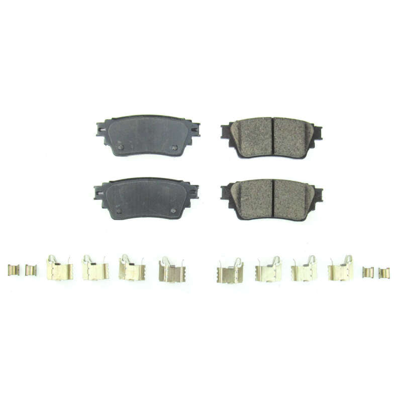 Power Stop 2019 Mitsubishi Eclipse Cross Rear Z17 Evolution Ceramic Brake Pads w/Hardware Brake Pads - OE PowerStop