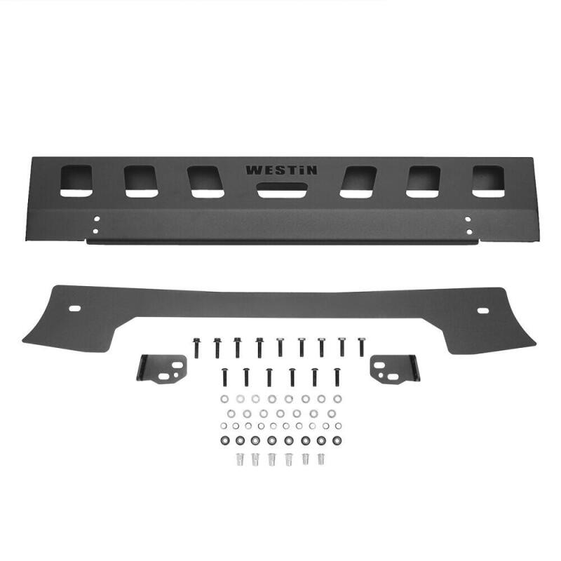 Westin 18-19 Jeep Wrangler JL Front Bumper Skid Plate - Textured Black Skid Plates Westin